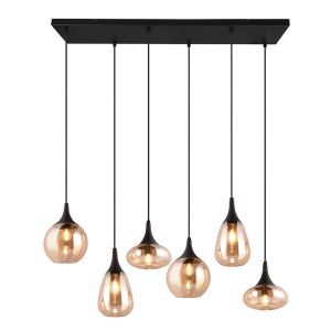 Bursztynowa lampa wisząca design, Sybren