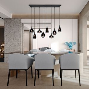 Czarna lampa wisząca design, Sybren