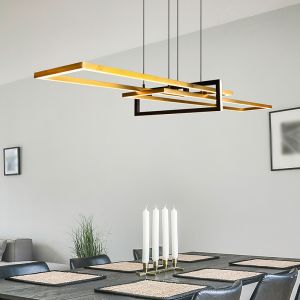 Mosiądz lampa wisząca nowoczesna, Hatun, 34W, 3000K LED
