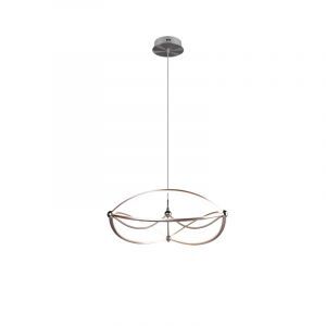 Niklowa lampa wisząca nowoczesna, Remy, 42W, 3000K LED