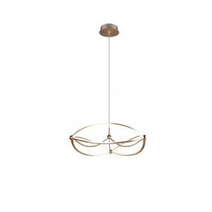 Mosiądz lampa wisząca nowoczesna, Remy, 42W, 3000K LED