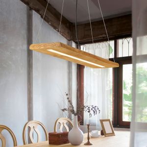 Drewniana lampa wisząca brązowa, Deka, 27W, 3000K LED