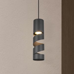 Czarna lampa wisząca nad stół do jadalni design, Marouan