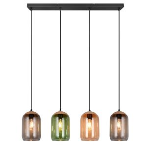 Wielokolorowa lampa wisząca design, Tasniem