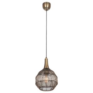 Brązowa lampa wisząca rustykalna, Rins