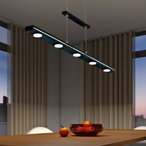 Czarna lampa wisząca nowoczesna, Awa, 3,5W, regulowana ciepła do zimnej bieli LED