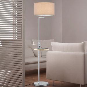 Szara lampa stojąca nowoczesna, Logiso