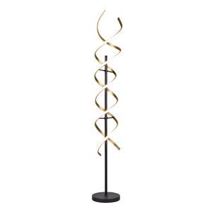 Mosiądz lampa stojąca design, Sylvian, 32W, regulowana ciepła do zimnej bieli LED, z dotykowy ściemniacz