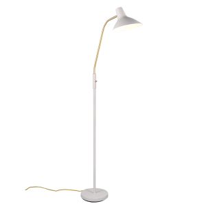 Biała lampa stojąca klasyczna, Merit