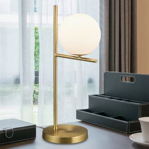 Mosiądz lampa stołowa nowoczesna, Silkis, z przełącznik