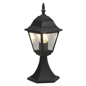 Czarna lampa zewnętrzna klasyczna, Lavina, IP44