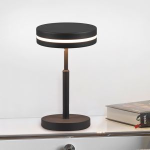 Antracytowa lampa stołowa nowoczesna, Marjon, 6W, 3000K LED, z przełącznik