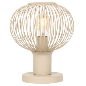 Beżowa lampa stołowa industrialna, Gjalt