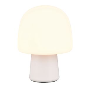 Biała lampa stołowa nowoczesna, Marloek