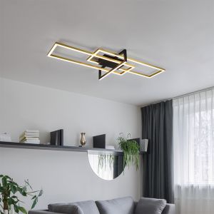 Mosiądz plafon sufitowy nowoczesny, Hatun, 34W, 3000K LED