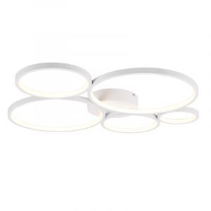 Biały plafon sufitowy nowoczesny, Robon, 49W, 3000K LED
