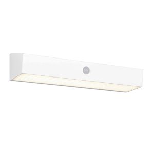 Biały kinkiet solarny zewnętrzny nowoczesny, Ravindra, 6W, 4000K LED, IP44