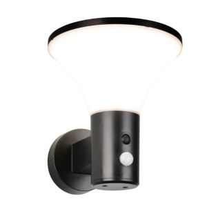 Czarny kinkiet solarny zewnętrzny nowoczesny, Nebahat, 3W, 4000K LED, IP44