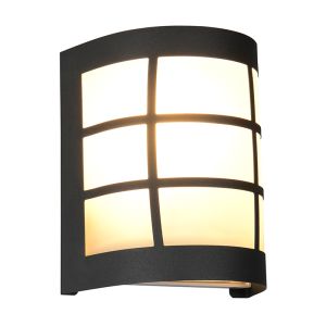 Czarna lampa zewnętrzna nowoczesna, Ratna