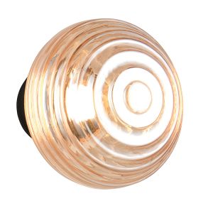 Bursztynowy kinkiet akumulatorowy nowoczesny, Walid, 1,5W, 3000K LED, ściemniana w 3 krokach
