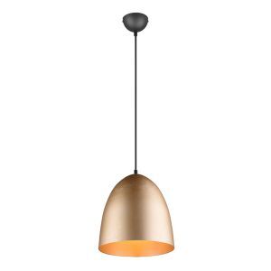 Mosiądz lampa wisząca półkula nowoczesna, Ingmar