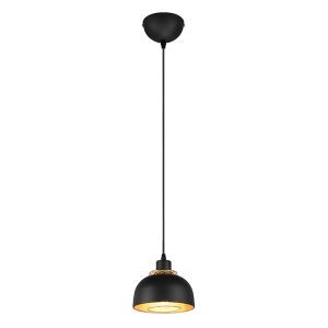 Czarna lampa wisząca industrialna, Sylvano