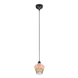 Rattanowa lampa wisząca brązowa, Mirne