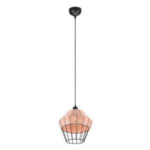 Rattanowa lampa wisząca brązowa, Mirne