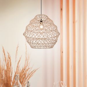Brązowa lampa wisząca rustykalna, Liduina