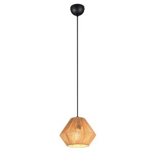 Papierowa lampa wisząca czarna, Isaiah