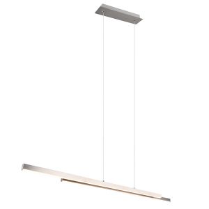 Niklowa lampa wisząca nowoczesna, Sangeeta, 22W, 3000K LED