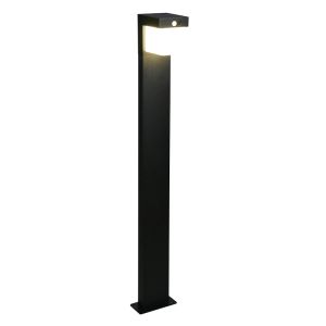 Czarna lampa podłogowa zewnętrzna solarna nowoczesna, Kadija, 5,5W, 4000K LED, IP44