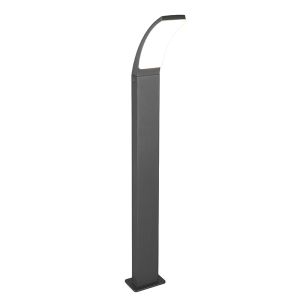 Antracytowa lampa zewnętrzna nowoczesna, Popke, 12,5W, 4000K LED, IP44