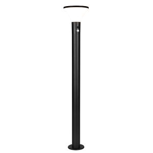 Czarna lampa podłogowa zewnętrzna solarna nowoczesna, Nebahat, 3W, 4000K LED, IP44