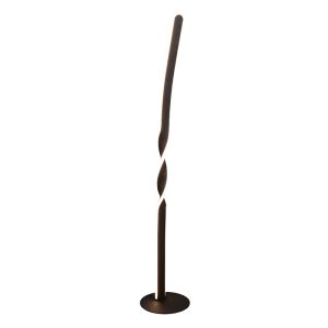Czarna lampa stojąca design, Quirinus, 19W, 4000K LED, z przełącznik