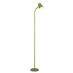 Zielona lampa stojąca nowoczesna, Rahul, 4,5W, 3000K LED, z przełącznik