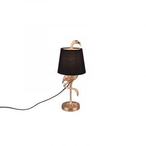 Złota lampa stołowa nowoczesna, Marie, z przełącznik