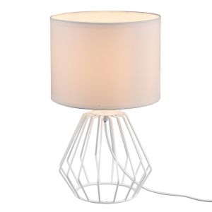 Nowoczesna lampa stołowa biała, Kjell