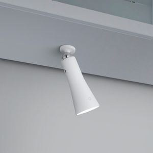 Biała lampa stołowa metalowa, Remko, 2W, 3000K LED, z dotykowy ściemniacz