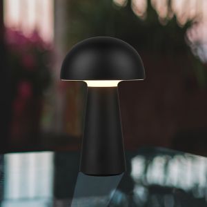 Czarna lampa stołowa ogrodowa nowoczesna, Rachelle, 2W, 3000K LED, IP44, z przełącznik