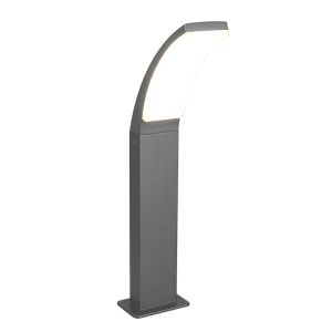 Antracytowa lampa zewnętrzna nowoczesna, Popke, 12,5W, 4000K LED, IP44