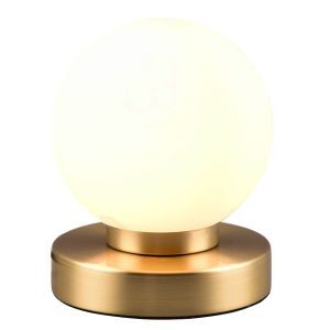 Mosiądz lampa stołowa metalowa, Serdal, z przełącznik