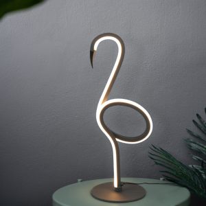 Czarna lampa stołowa design, Puk, 6W, 3000K LED, z przełącznik