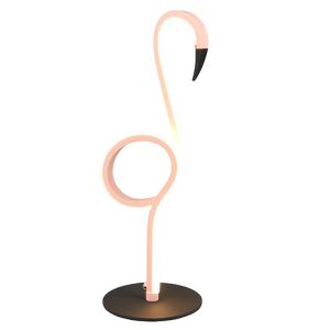 Różowa lampa stołowa design, Puk, 6W, 3000K LED, z przełącznik