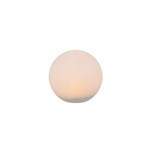 Biała słoneczna lampa dogruntowa nowoczesna, Yavuz, 0,5W, RGBW LED, IP67, z pilot