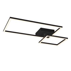 Czarny plafon sufitowy nowoczesny, Binc, 25W, 3000K LED
