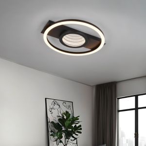 Czarna lampa sufitowa nowoczesna, Sandhia, 16W, 3000K LED