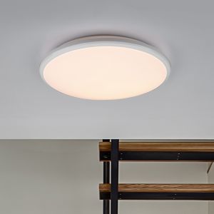 Biały plafon sufitowy nowoczesny, Celine, 20W, 4000K LED, ściemniana w 3 krokach