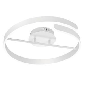 Biały plafon sufitowy design, Resy, 37W, 4000K LED, ściemniana w 3 krokach