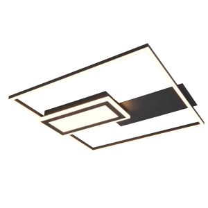 Czarny plafon sufitowy design, Shun, 32W, regulowana ciepła do zimnej bieli LED